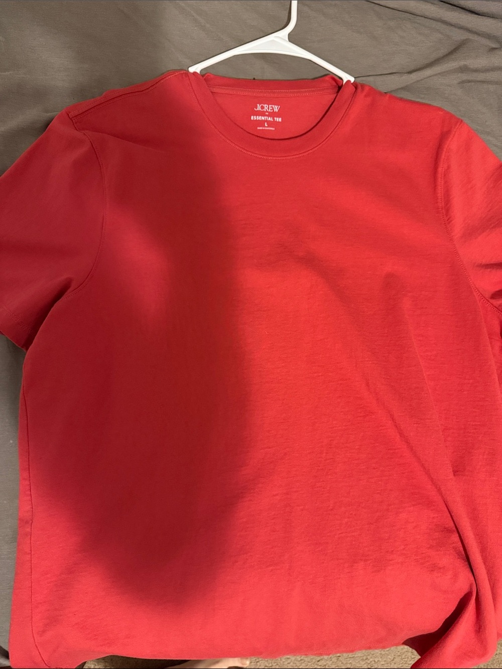 J. Crew Men’s Bright Red Crew Neck Short Sleeve Tee
